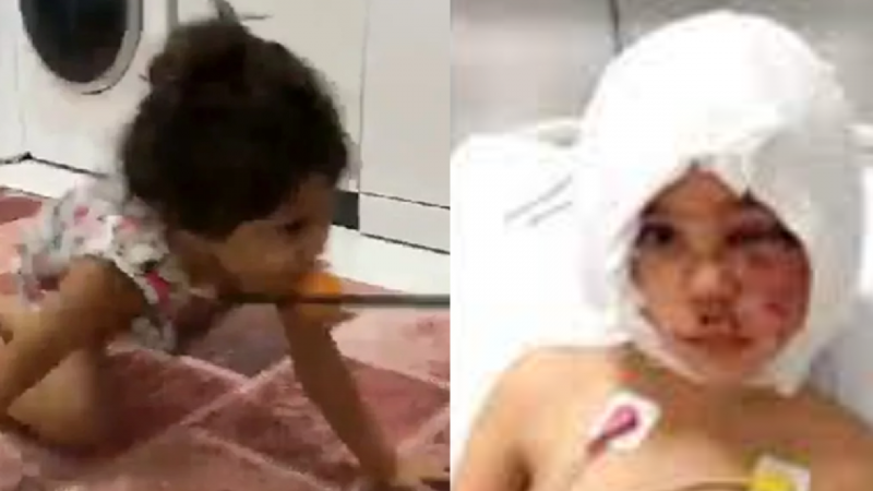 Gaziantep’te Bebek Asiye’nin Pitbull saldırısına uğradığı anlar Türkiye’yi kahretmişti Asiye bebeğe annesi tasma takıp ellerini bağlamış!  TIKLA İZLE