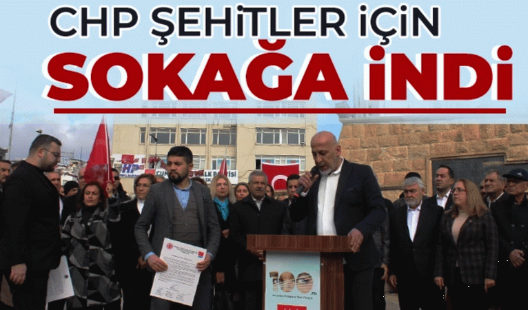 CHP Gaziantep’te şehitler için sokağa indi