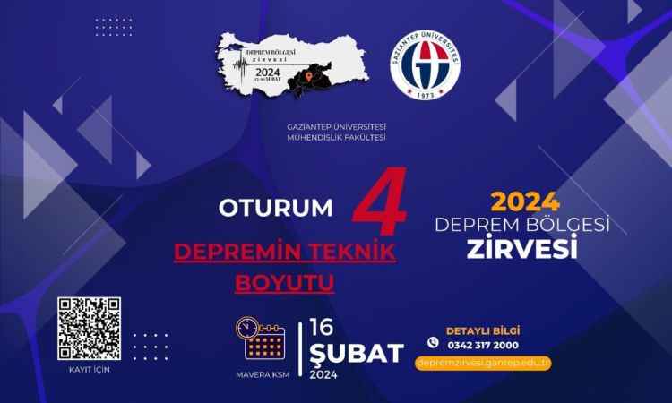 Gaziantep Üniversitesi, Deprem Bölgesi Zirvesi’ne ev sahipliği yapacak