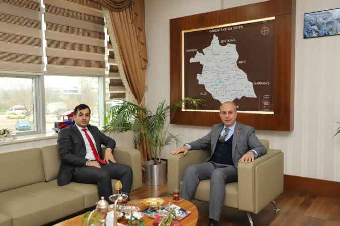 Cumhuriyet Savcısı Oğuzeli Belediye Başkanını Ziyaret Etti