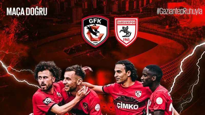 Gaziantep FK, Süper Lig’de Samsunspor’u ağırlıyor! Güçlü konumlarını korumak için kritik maça çıkacaklar.
