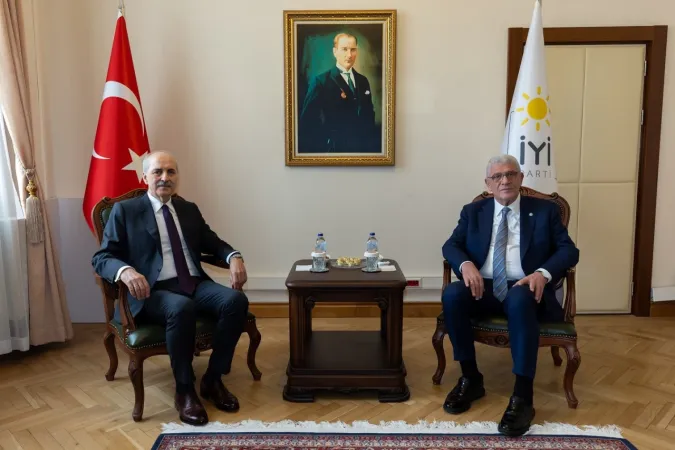 TBMM Başkanı Numan Kurtulmuş, İYİ Parti Genel Başkanı Müsavat Dervişoğlu İle Görüştü