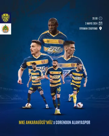Süper Lig’de MKE Ankaragücü – Corendon Alanyaspor Karşılaşması