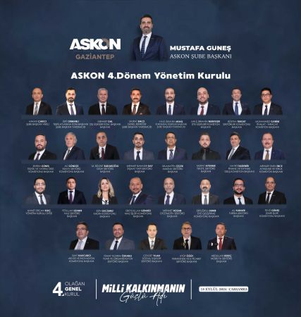 ASKON Gaziantep şube’den güçlü kadro
