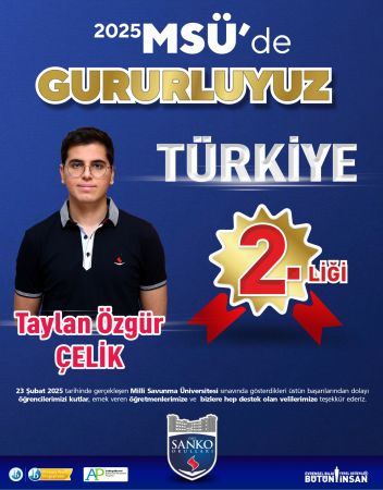 Gaziantep’ten Türkiye İkinciliği: SANKO Okulları Öğrencisi MSÜ’de Parladı!
