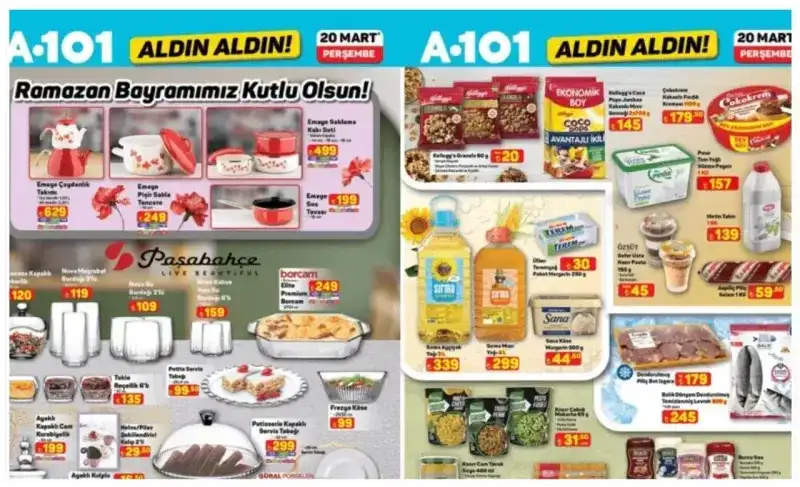 A101’de Ramazan Bayramı Coşkusu: 20 Mart Aktüel Kataloğu İndirimlerle Dolu!
