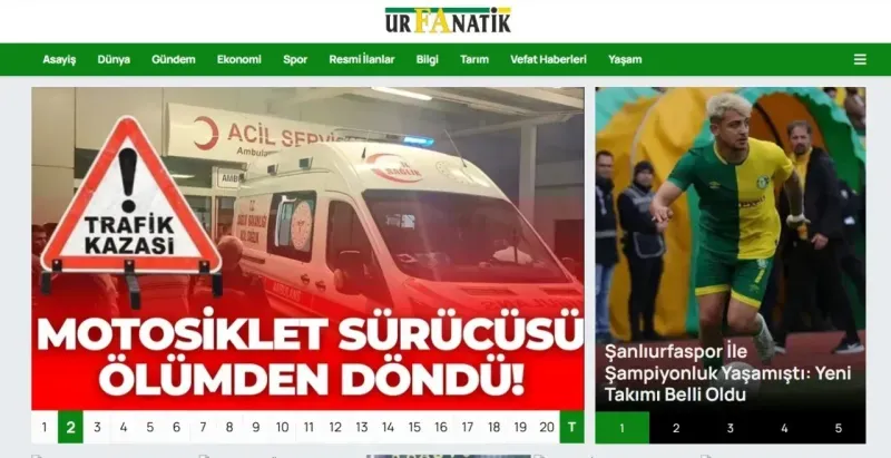 Urfa son dakika