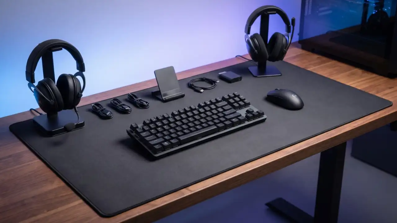 Klavye ve Mouse İçin Büyük Desk Mat Oyuncu Masasını Değiştiriyor